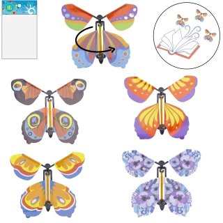 PAPILLON VOLANT 13.5CM 5 MODELES ASSORTIS