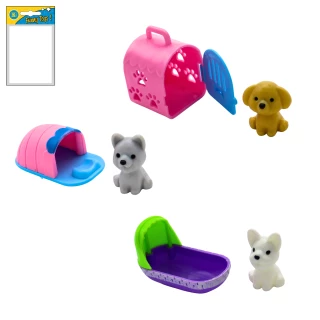 ANIMALE CUCCIA PER CANI 5.5CM 3 MODELLI ASSORTITI