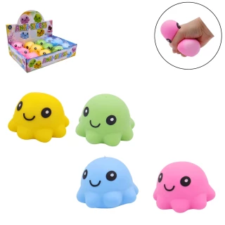 OCTOPUS ANTISTRESS 8CM 4 ASSORTED COLORS