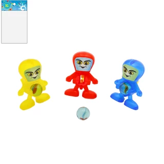 GAME MARBLE LAUNCHER ROBOT 5.5CM 3 ASSORTED COLORS