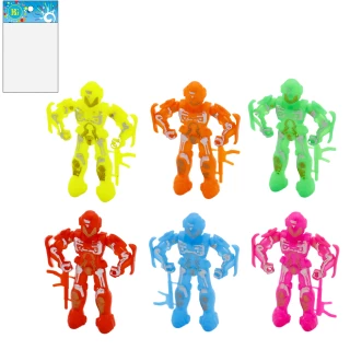 ROBOT 9CM 6 ASSORTED COLORS