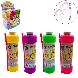 BULLES DE SAVON 1 L 26CM 4 COULEURS ASSORTIES