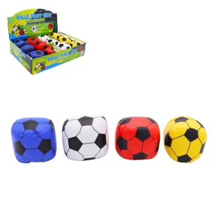 BALL JUNGLING SOCCER PVC 7.5CM 4 ASSORTED COLORS