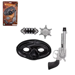 PISTOLET COWBOY 19.5CM + ACCESSOIRES