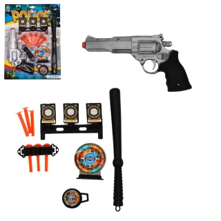 PISTOLET FLECHES 23CM + ACCESSOIRES