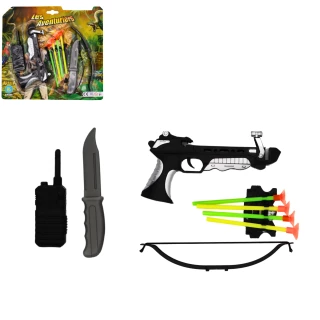 PISTOLET ARBALETE 19CM + ACCESSOIRES