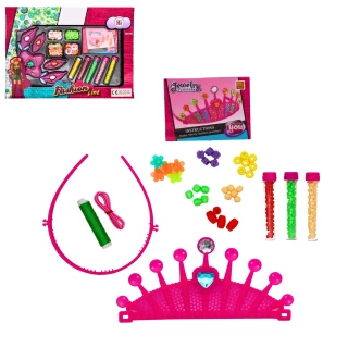 BEAUTY SET PRINCESS CROWN WTIH BEADS 2 ASSORTMENTS