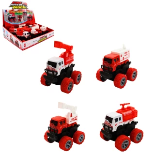 CAMION DEI POMPIERI FRIZIONE 8CM 9.5CM 4 MODELLI ASSORTITI