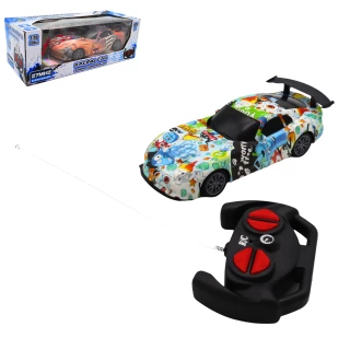 RACING CAR RADIO CONTROL 18CM 2 ASSORTED COLORS