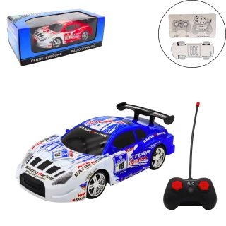 RACING CAR RADIO CONTROL 18CM 2 ASSORTED COLORS