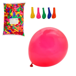 BALLONS DE TIR n°5 - 2 000 PIECES 6 COULEURS ASSORTIES